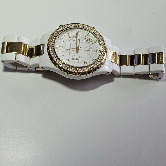 Michael Kors Womens Watch - crystal face with Gold Tone band. Model MK-5417 main image 11